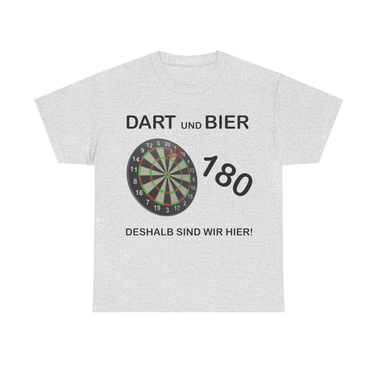 Dart und Bier 180 | Baumwoll T-Shirt für Mann und Frau.